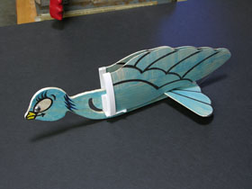 Folding wing model plane - Bluebird
